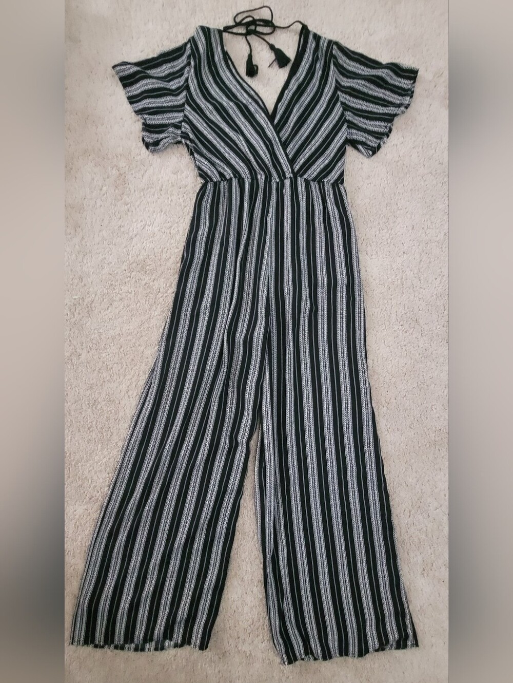 Xhilaration Striped Pant Jumpsuit, L - Picture 2 of 10